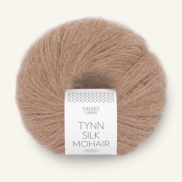 Hovedbilde Tynn Silk Mohair - 3041 Lys Eikenøtt
