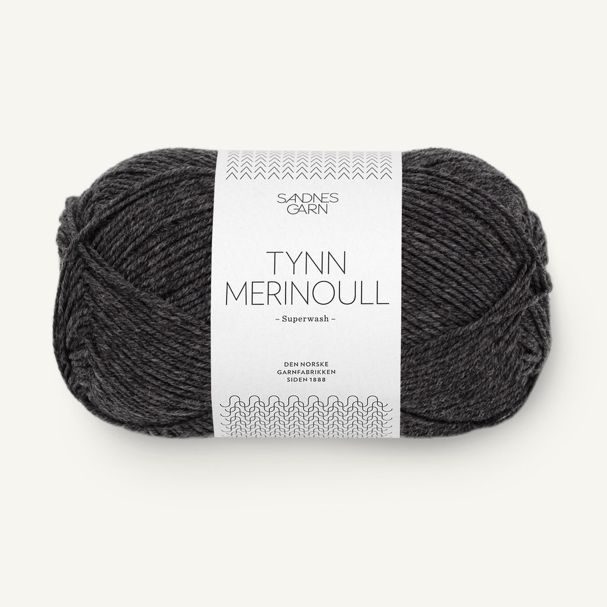 Tynn Merinoull - 1055 Mørk Gråmelert
